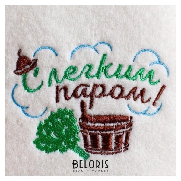 шапка для бани с вышивкой