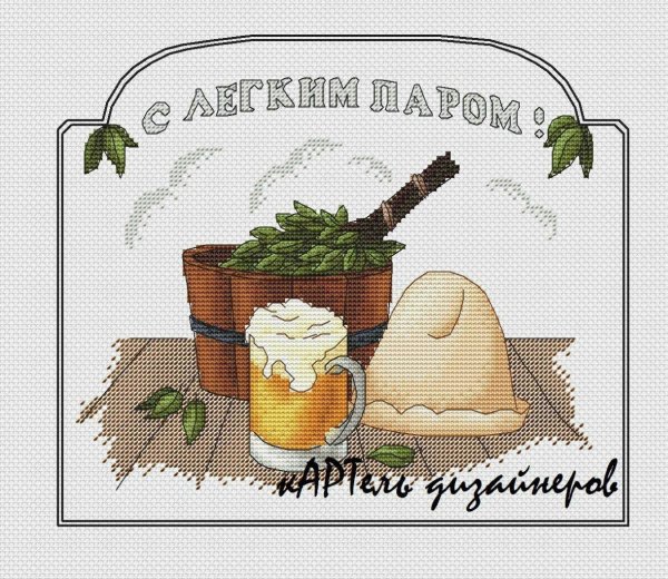 банька вышивка