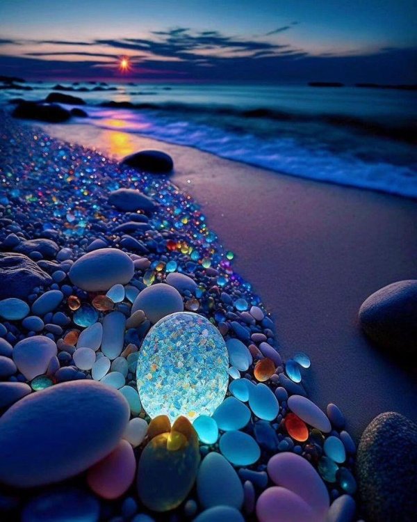 стеклянный пляж