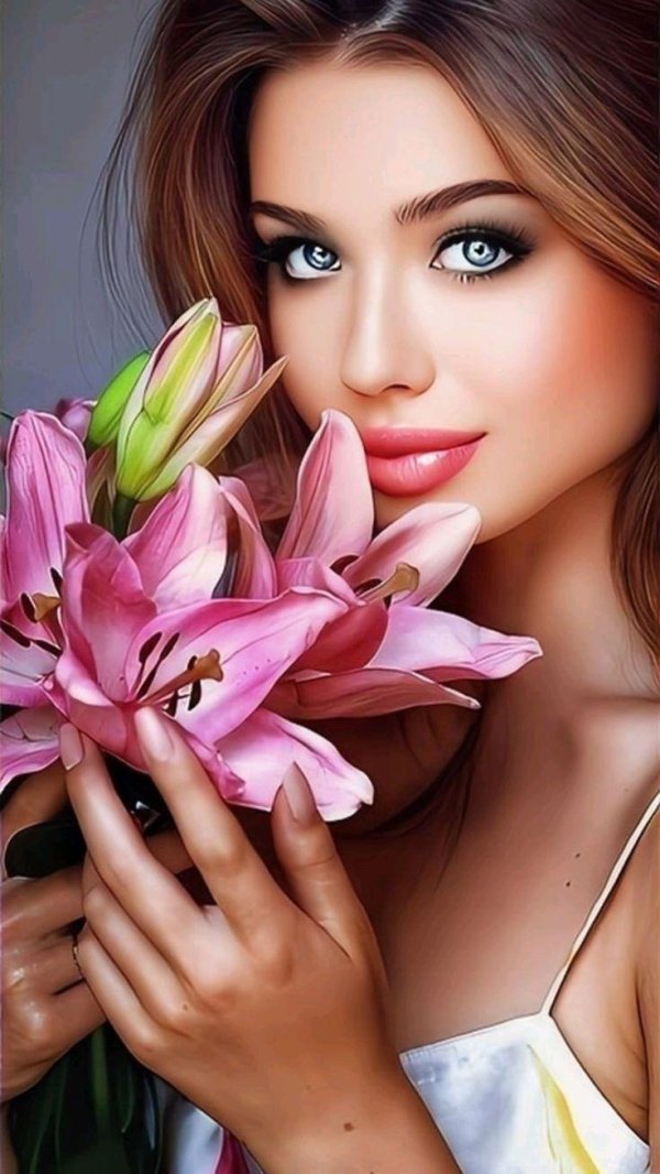 лицо красивой женщины