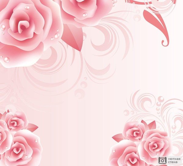 розовая фон
