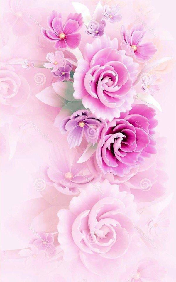 фотообои розовые