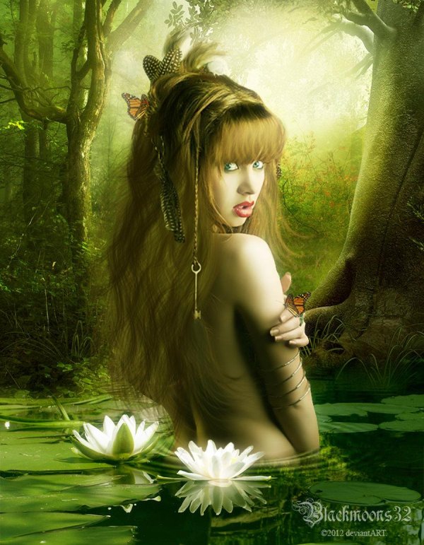 красивая нимфа