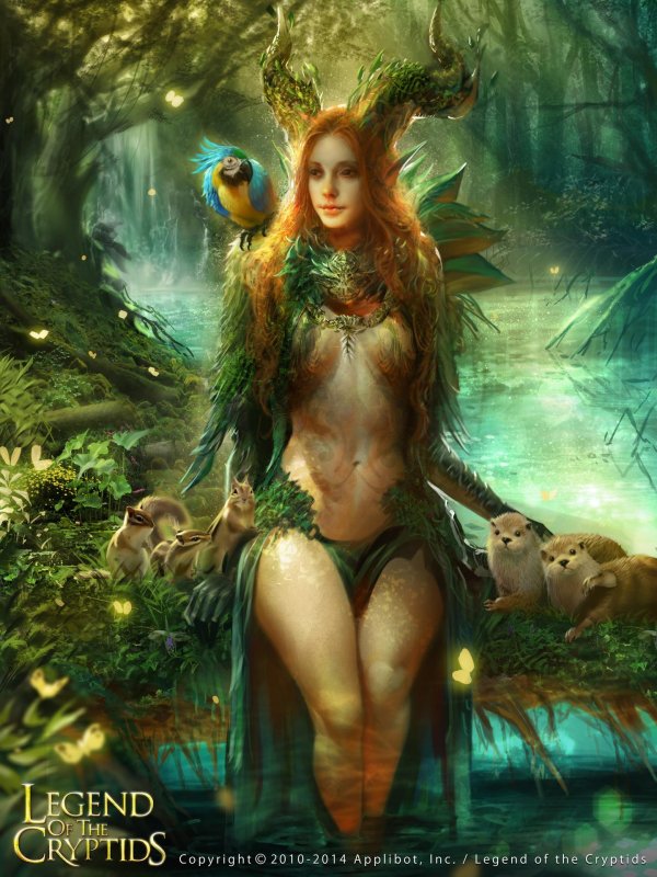 legend of the cryptids art нимфа