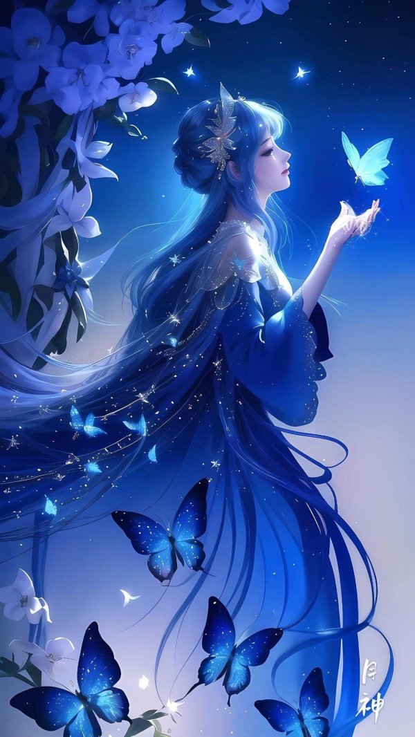 красивая аниме девушка