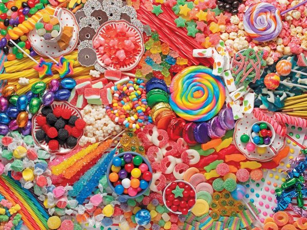 яркие конфеты