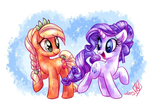 рарити и эпплджек