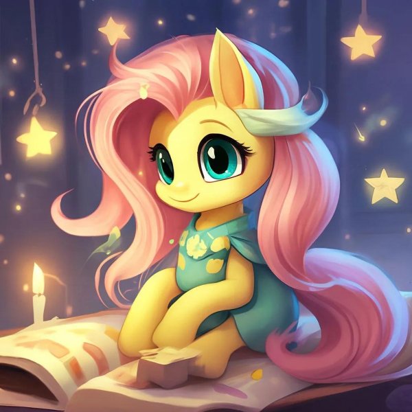 флаттершай 3д