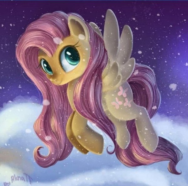 флаттершай арт