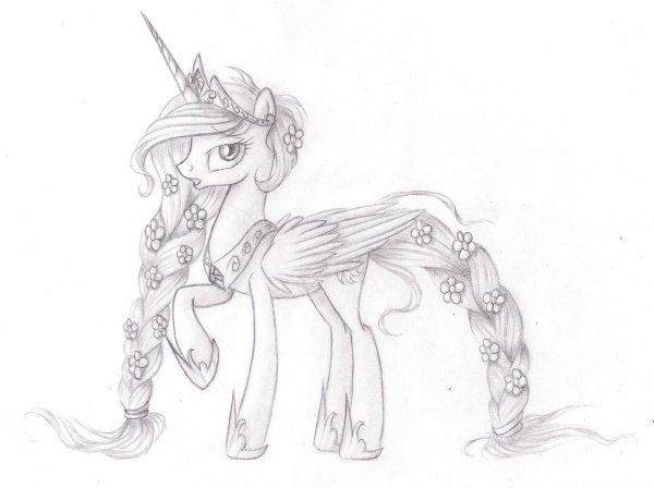 принцесса луна и принцесса селестия раскраска