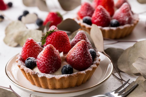 пирожное клубника