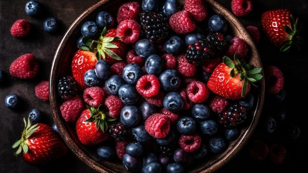 фон с ягодами