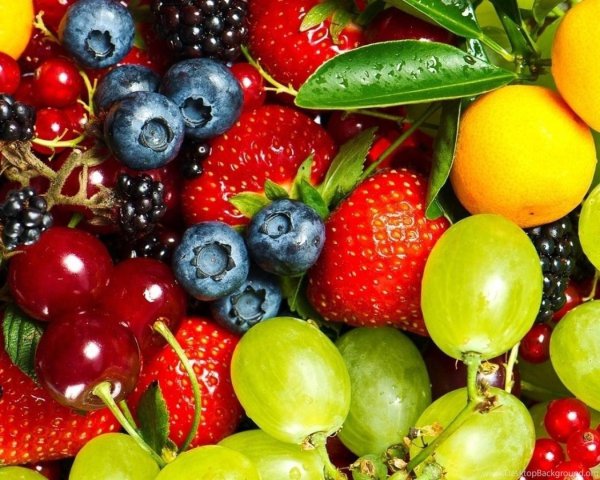 яркие фрукты