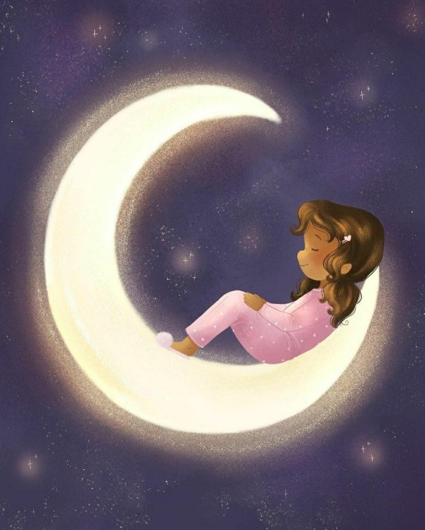 луна иллюстрация