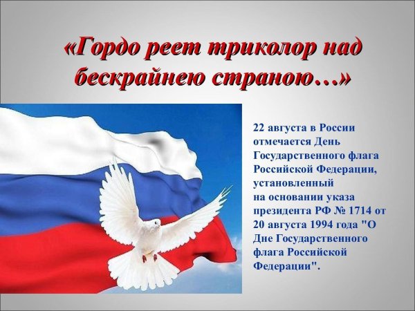 гордо реет флаг россии