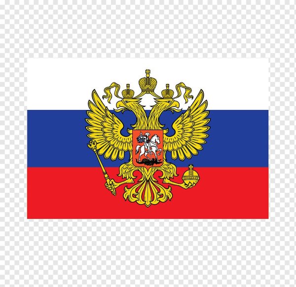 российский флаг с гербом