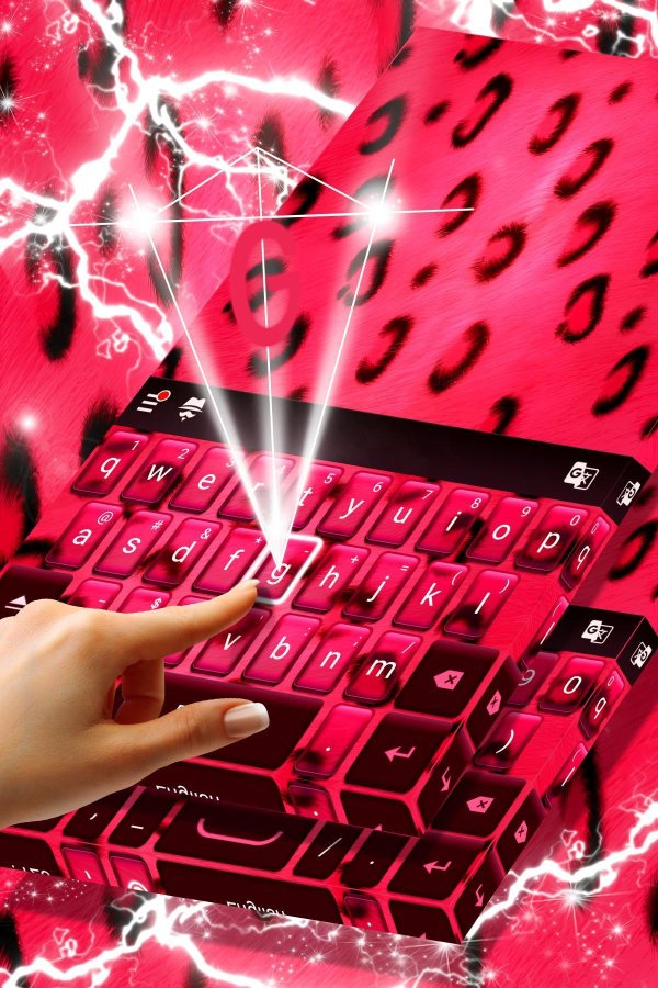 pink cheetah keyboard