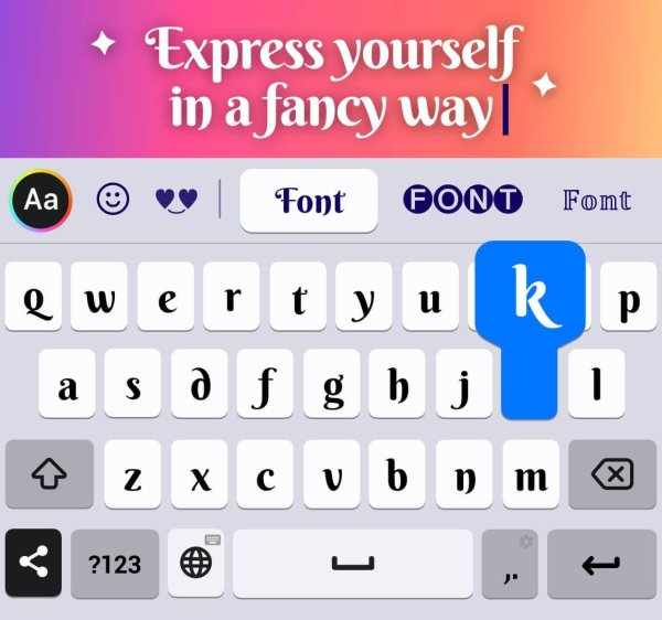 font keyboard