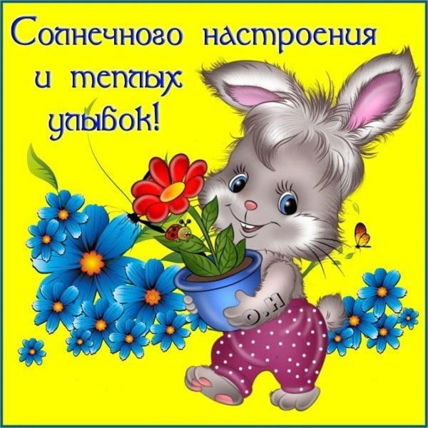 зверюшки с цветами