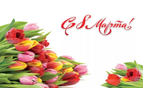 с 8 марта коллег