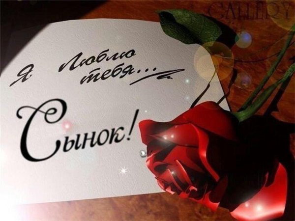 люблю тебя сынок