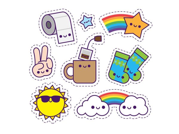 маленькие рисунки наклейки