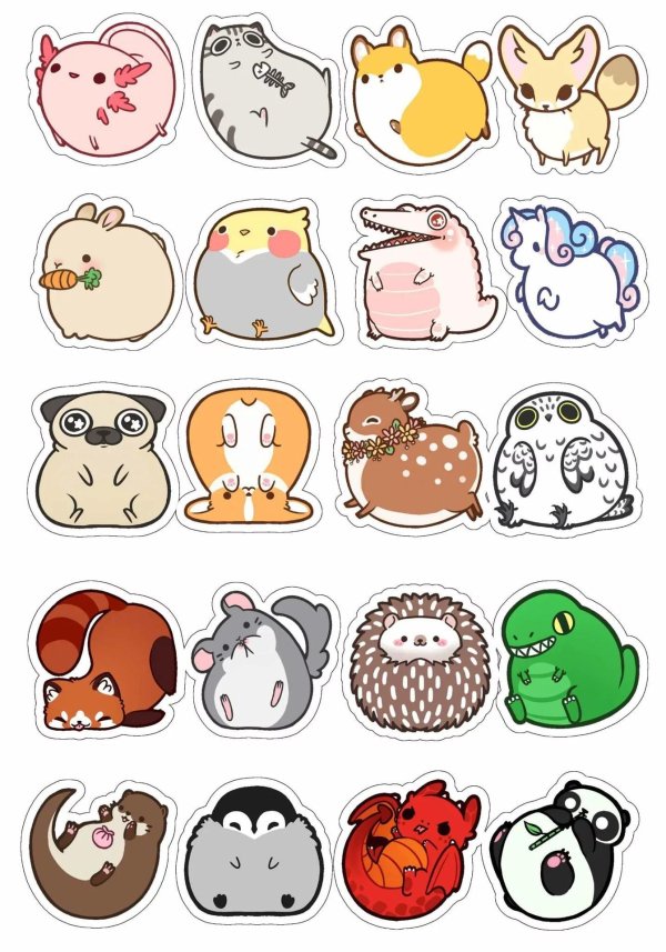 наклейки милые