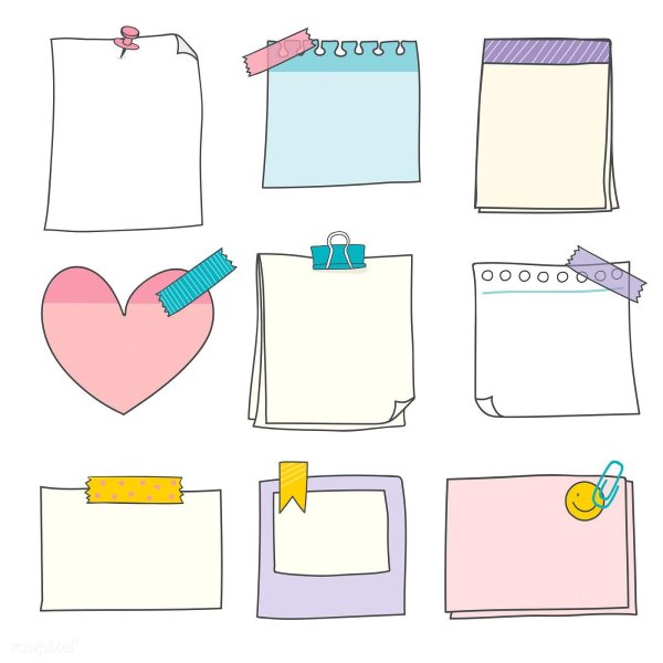 бумажные стикеры