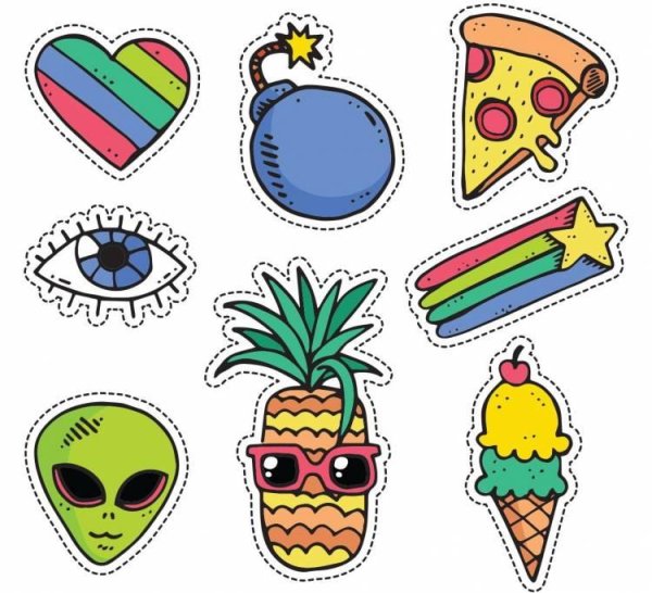 рисунки для наклеек