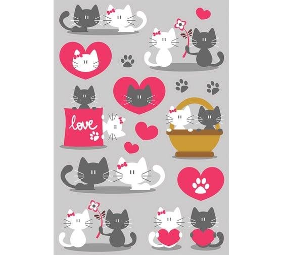 наклейка интерьерная котенок