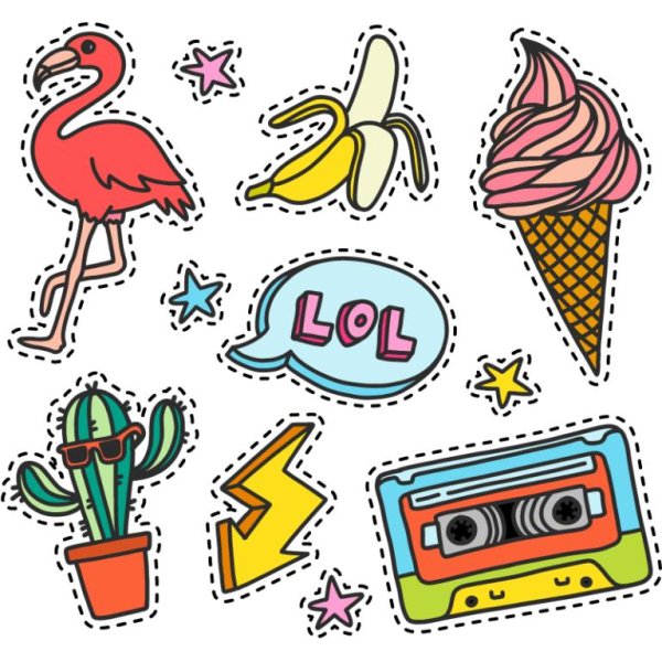 маленькие наклейки