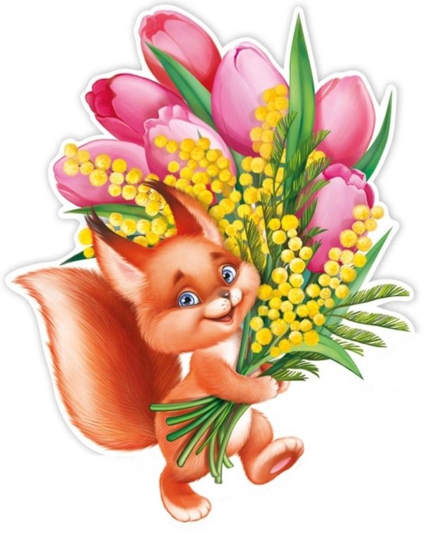 плакат вырубной белочка