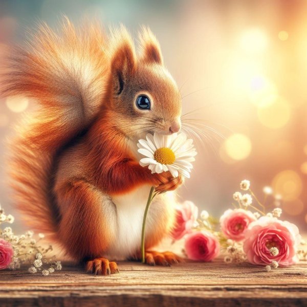 открытки белка