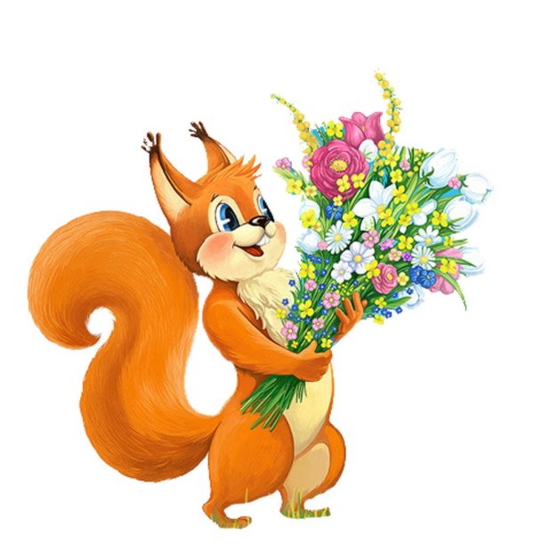 белочка мультяшная