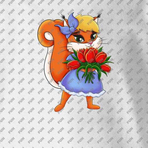 плакат вырубной белочка