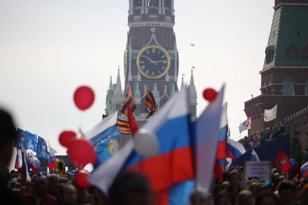 демонстрация на красной площади первомай