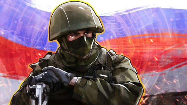 арт русский солдат