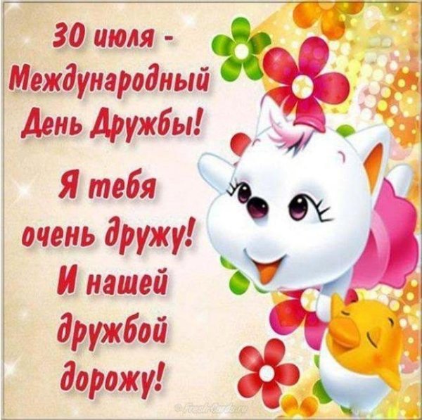 30 июля день дружбы