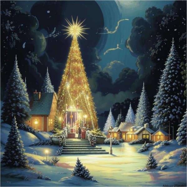 новогодний лес