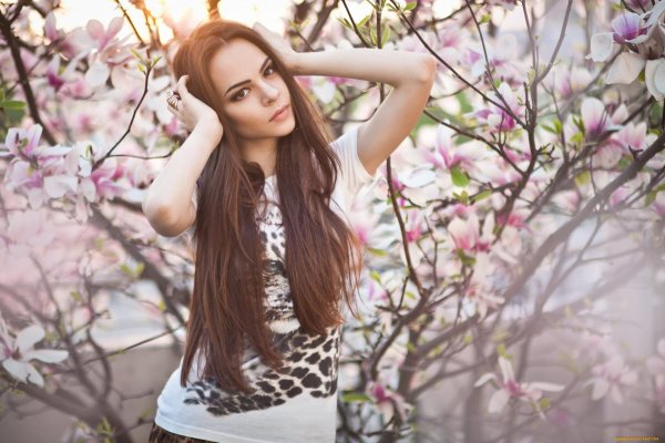 шатенки девушки