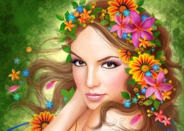 портрет весны