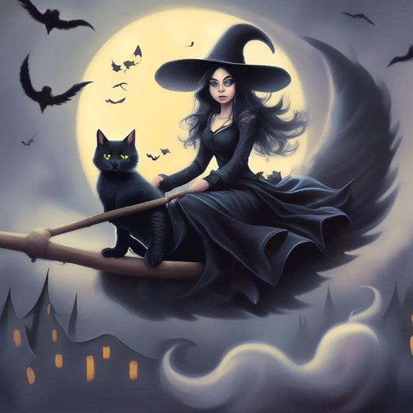 ведьмочка рисунок