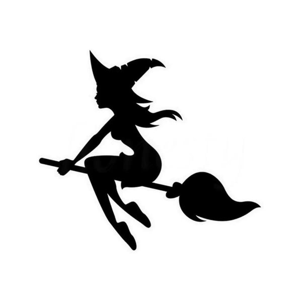 силуэт ведьмы