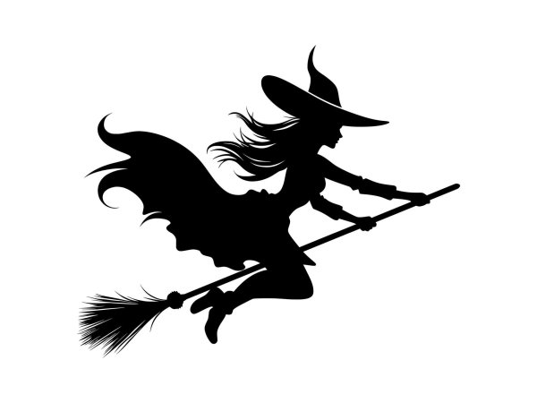ведьмочка на метле