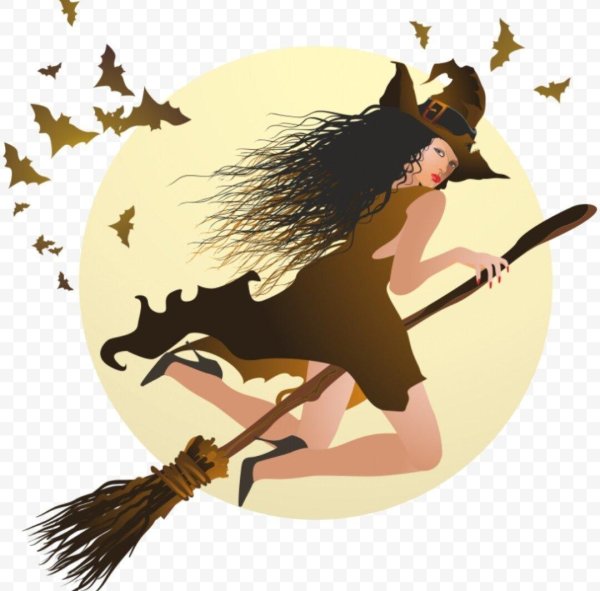 баба яга на метле