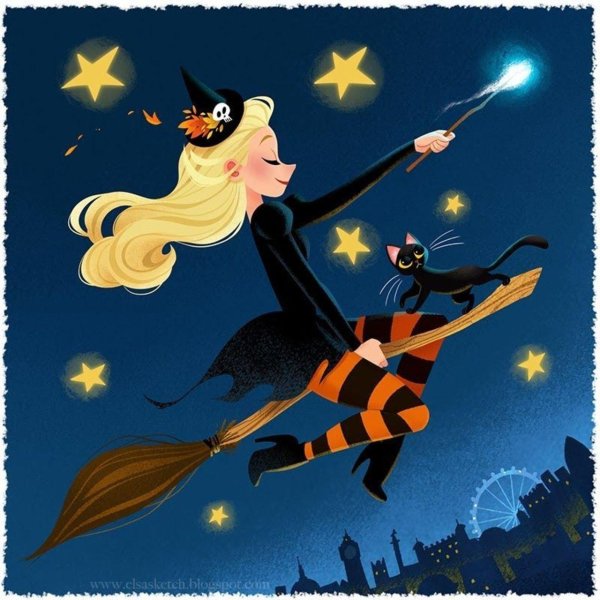 хэллоуин ведьмочка