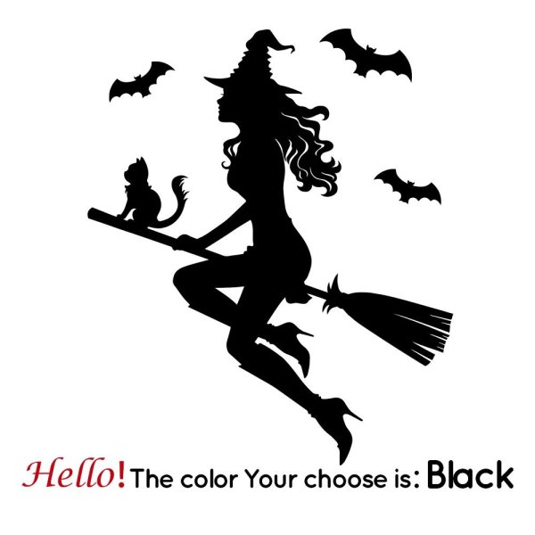 силуэт ведьмы