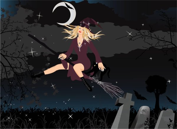 хэллоуин ведьмочка