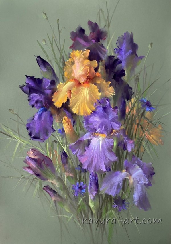 картины с ирисами