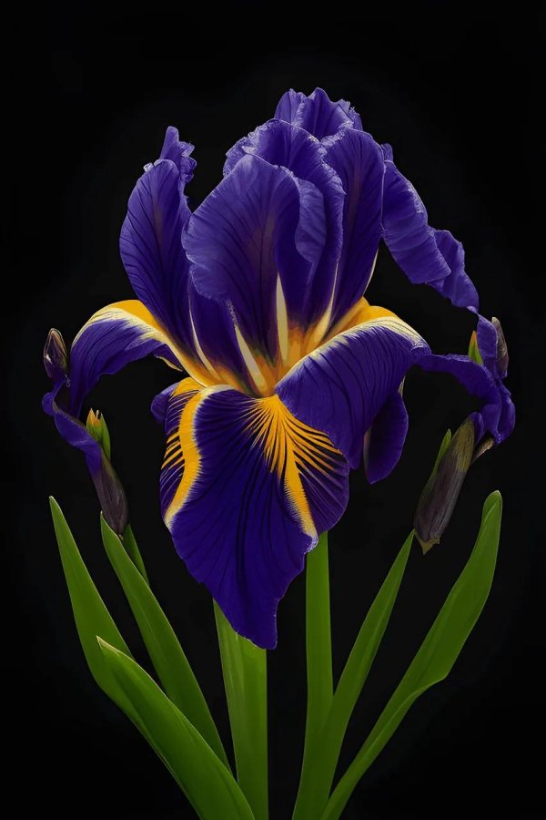 фиолетовые ирисы